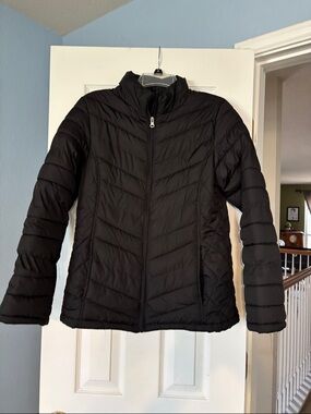 Faded Glory Women's Black Quilted Packable Puffer Jacket